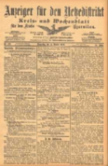Anzeiger f&uuml;r den Netzedistrikt Kreis- und Wochenblatt f&uuml;r den Kreis Czarnikau 1902.10.23 Jg.50 Nr123