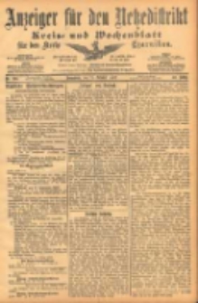Anzeiger f&uuml;r den Netzedistrikt Kreis- und Wochenblatt f&uuml;r den Kreis Czarnikau 1902.10.25 Jg.50 Nr124
