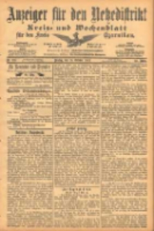Anzeiger f&uuml;r den Netzedistrikt Kreis- und Wochenblatt f&uuml;r den Kreis Czarnikau 1902.10.28 Jg.50 Nr125