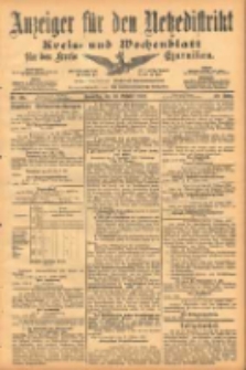 Anzeiger f&uuml;r den Netzedistrikt Kreis- und Wochenblatt f&uuml;r den Kreis Czarnikau 1902.10.30 Jg.50 Nr126
