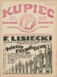 Kupiec Tygodnik: najstarszy tygodnik kupiecko- przemysłowy w Polsce 1927.04.30 R.21 Nr17; III Międzynarodowe Targi Poznańskie od 1-go do 8-go maja 1927