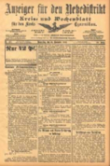 Anzeiger f&uuml;r den Netzedistrikt Kreis- und Wochenblatt f&uuml;r den Kreis Czarnikau 1902.11.27 Jg.50 Nr137