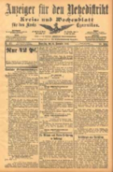 Anzeiger für den Netzedistrikt Kreis- und Wochenblatt für den Kreis Czarnikau 1902.11.27 Jg.50 Nr137