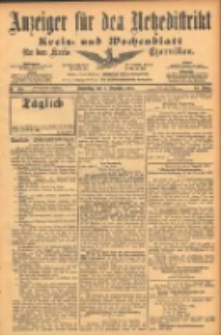 Anzeiger f&uuml;r den Netzedistrikt Kreis- und Wochenblatt f&uuml;r den Kreis Czarnikau 1902.12.04 Jg.50 Nr140