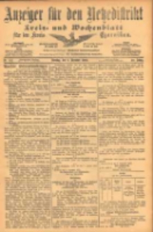Anzeiger für den Netzedistrikt Kreis- und Wochenblatt für den Kreis Czarnikau 1902.12.09 Jg.50 Nr142