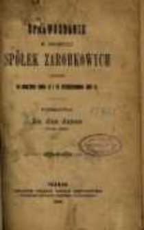 Sprawozdanie z Sejmiku Spółek Zarobkowych odbytego w Gnieźnie dnia 11 i 12 października 1887 r.