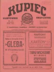 Kupiec Tygodnik: najstarszy tygodnik kupiecko- przemysłowy w Polsce 1927.06.14 R.21 Nr23; urzędowy organ publikacyjny Targ&oacute;w Wschodnich we Lwowie