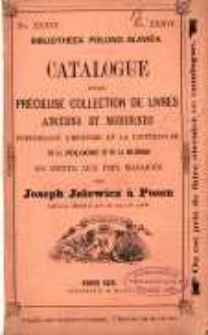 Biblioteka Polono-Slavica : catalogue d'une pr&eacute;cieuse collection de livres anciens et modernes concernant l'histoire et la litt&eacute;rature de la Pologne et de la Russie en vente aux prix marqu&eacute;s chez Joseph Jolowicz a Posen