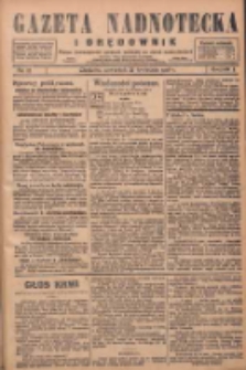 Gazeta Nadnotecka i Orędownik: pismo poświęcone sprawie polskiej na ziemi nadnoteckiej 1928.04.26 R.8 Nr97