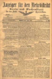 Anzeiger f&uuml;r den Netzedistrikt Kreis- und Wochenblatt f&uuml;r den Kreis Czarnikau 1903.01.17 Jg.51 Nr8