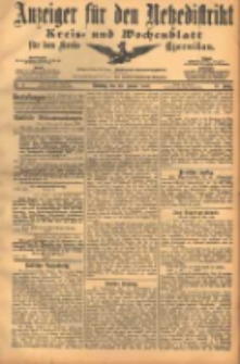 Anzeiger f&uuml;r den Netzedistrikt Kreis- und Wochenblatt f&uuml;r den Kreis Czarnikau 1903.01.20 Jg.51 Nr9