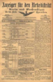 Anzeiger f&uuml;r den Netzedistrikt Kreis- und Wochenblatt f&uuml;r den Kreis Czarnikau 1903.01.24 Jg.51 Nr11