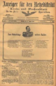 Anzeiger f&uuml;r den Netzedistrikt Kreis- und Wochenblatt f&uuml;r den Kreis Czarnikau 1903.01.27 Jg.51 Nr12