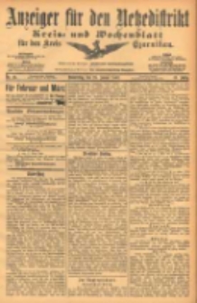 Anzeiger f&uuml;r den Netzedistrikt Kreis- und Wochenblatt f&uuml;r den Kreis Czarnikau 1903.01.29 Jg.51 Nr13