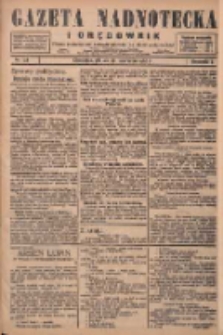 Gazeta Nadnotecka i Orędownik: pismo poświęcone sprawie polskiej na ziemi nadnoteckiej 1928.06.29 R.8 Nr148