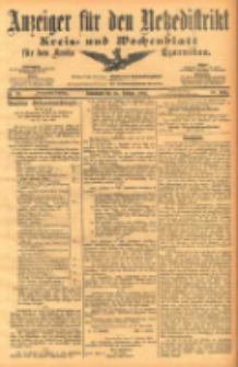 Anzeiger f&uuml;r den Netzedistrikt Kreis- und Wochenblatt f&uuml;r den Kreis Czarnikau 1903.02.21 Jg.51 Nr23
