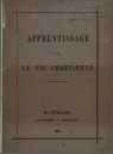 Apprentissage de la Vie chr&eacute;tienne