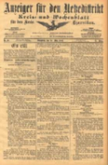Anzeiger f&uuml;r den Netzedistrikt Kreis- und Wochenblatt f&uuml;r den Kreis Czarnikau 1903.03.28 Jg.51 Nr38