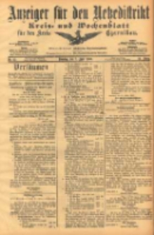 Anzeiger f&uuml;r den Netzedistrikt Kreis- und Wochenblatt f&uuml;r den Kreis Czarnikau 1903.04.07 Jg.51 Nr42