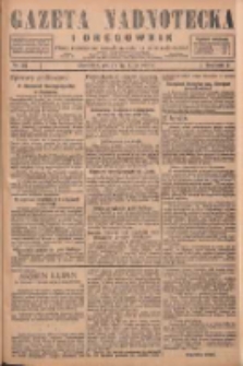 Gazeta Nadnotecka i Orędownik: pismo poświęcone sprawie polskiej na ziemi nadnoteckiej 1928.07.20 R.8 Nr165