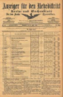 Anzeiger f&uuml;r den Netzedistrikt Kreis- und Wochenblatt f&uuml;r den Kreis Czarnikau 1903.04.18 Jg.51 Nr46