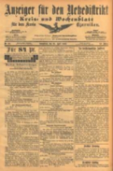 Anzeiger f&uuml;r den Netzedistrikt Kreis- und Wochenblatt f&uuml;r den Kreis Czarnikau 1903.04.25 Jg.51 Nr49