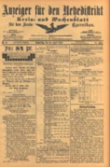 Anzeiger f&uuml;r den Netzedistrikt Kreis- und Wochenblatt f&uuml;r den Kreis Czarnikau 1903.04.30 Jg.51 Nr51