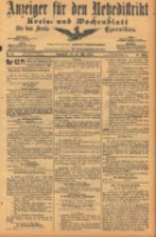 Anzeiger f&uuml;r den Netzedistrikt Kreis- und Wochenblatt f&uuml;r den Kreis Czarnikau 1903.05.23 Jg.51 Nr61