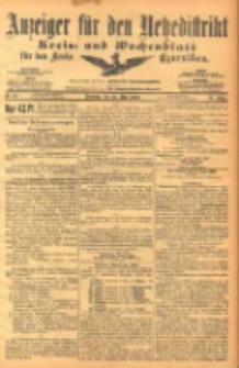Anzeiger f&uuml;r den Netzedistrikt Kreis- und Wochenblatt f&uuml;r den Kreis Czarnikau 1903.05.26 Jg.51 Nr62