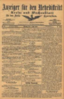 Anzeiger f&uuml;r den Netzedistrikt Kreis- und Wochenblatt f&uuml;r den Kreis Czarnikau 1903.06.09 Jg.51 Nr67