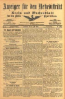 Anzeiger f&uuml;r den Netzedistrikt Kreis- und Wochenblatt f&uuml;r den Kreis Czarnikau 1903.07.18 Jg.51 Nr84