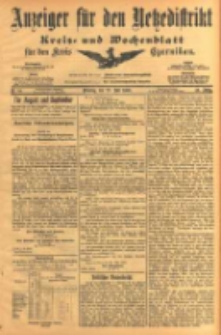 Anzeiger f&uuml;r den Netzedistrikt Kreis- und Wochenblatt f&uuml;r den Kreis Czarnikau 1903.07.28 Jg.51 Nr88