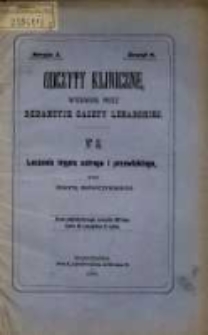 Leczenie trypra ostrego i przewlekłego / przez Żegotę Kr&oacute;wczyńskiego.