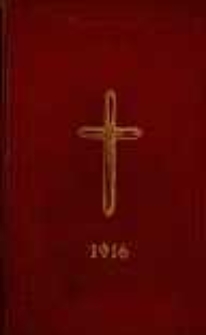 Ordo Officii Divini ad Usum Almae Ecclesiae Metropolitanae et Archi-Dioec. Posnaniensis Pro Anno Domini 1916