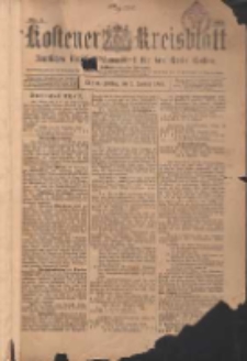 Kostener Kreisblatt: amtliches Veröffentlichungsblatt für den Kreis Kosten 1903.01.02 Jg.38 Nr1