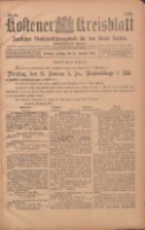 Kostener Kreisblatt: amtliches Ver&ouml;ffentlichungsblatt f&uuml;r den Kreis Kosten 1903.01.16 Jg.38 Nr5