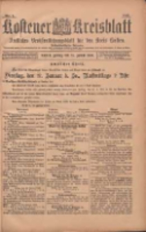 Kostener Kreisblatt: amtliches Ver&ouml;ffentlichungsblatt f&uuml;r den Kreis Kosten 1903.01.23 Jg.38 Nr7