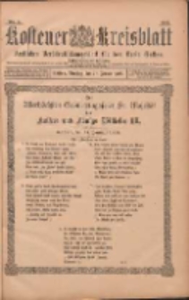 Kostener Kreisblatt: amtliches Ver&ouml;ffentlichungsblatt f&uuml;r den Kreis Kosten 1903.01.27 Jg.38 Nr8