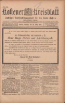 Kostener Kreisblatt: amtliches Ver&ouml;ffentlichungsblatt f&uuml;r den Kreis Kosten 1903.03.24 Jg.38 Nr24