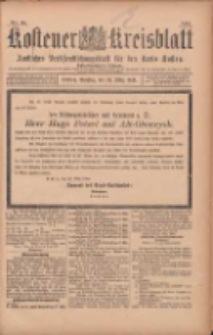 Kostener Kreisblatt: amtliches Veröffentlichungsblatt für den Kreis Kosten 1903.03.24 Jg.38 Nr24
