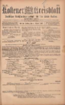 Kostener Kreisblatt: amtliches Veröffentlichungsblatt für den Kreis Kosten 1903.08.21 Jg.38 Nr67