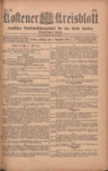 Kostener Kreisblatt: amtliches Ver&ouml;ffentlichungsblatt f&uuml;r den Kreis Kosten 1903.12.04 Jg.38 Nr97