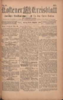 Kostener Kreisblatt: amtliches Ver&ouml;ffentlichungsblatt f&uuml;r den Kreis Kosten 1903.12.08 Jg.38 Nr98