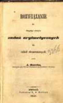 Rozwiązanie do drugiego zeszytu zadań arytmetycznych dla szk&oacute;ł elementarnych