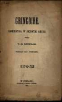 Gringoire komedyja w jednym akcie