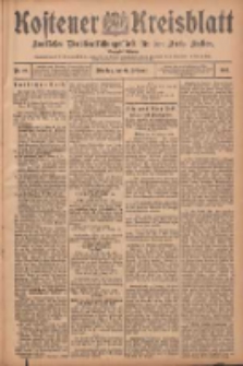 Kostener Kreisblatt: amtliches Ver&ouml;ffentlichungsblatt f&uuml;r den Kreis Kosten 1905.02.21 Jg.40 Nr22
