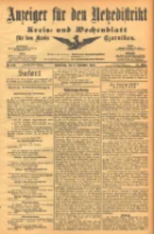 Anzeiger f&uuml;r den Netzedistrikt Kreis- und Wochenblatt f&uuml;r den Kreis Czarnikau 1903.09.03 Jg.51 Nr104
