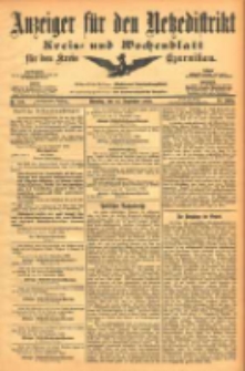 Anzeiger f&uuml;r den Netzedistrikt Kreis- und Wochenblatt f&uuml;r den Kreis Czarnikau 1903.09.15 Jg.51 Nr109