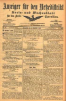 Anzeiger f&uuml;r den Netzedistrikt Kreis- und Wochenblatt f&uuml;r den Kreis Czarnikau 1903.09.19 Jg.51 Nr111