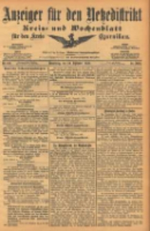 Anzeiger f&uuml;r den Netzedistrikt Kreis- und Wochenblatt f&uuml;r den Kreis Czarnikau 1903.09.24 Jg.51 Nr113